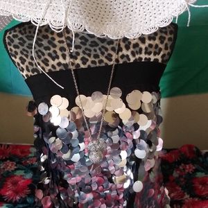 Plus size Halloween costume Xlarge Sequin top or skirt